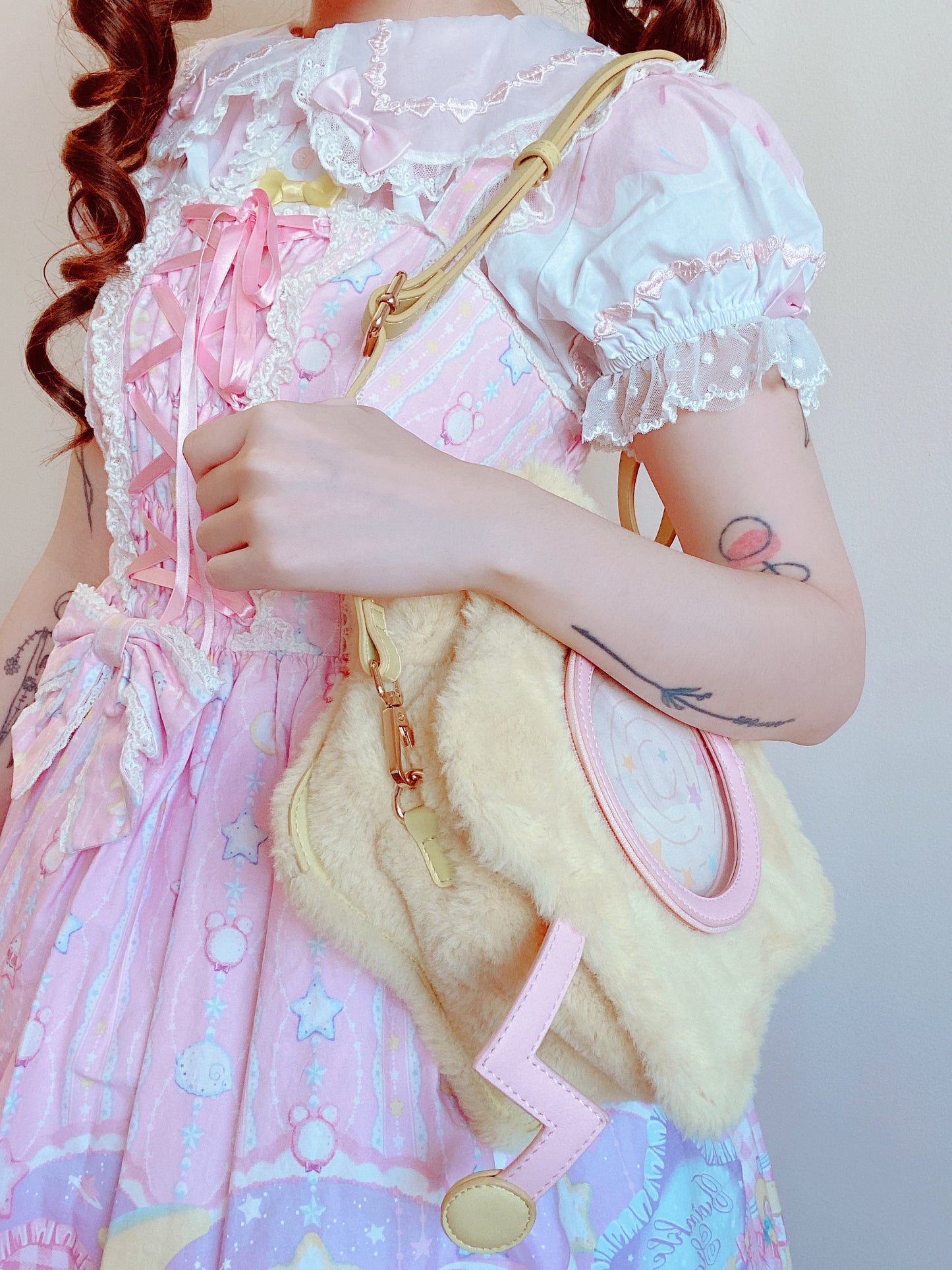 ふわふわエトワール痛バッグ イエロー