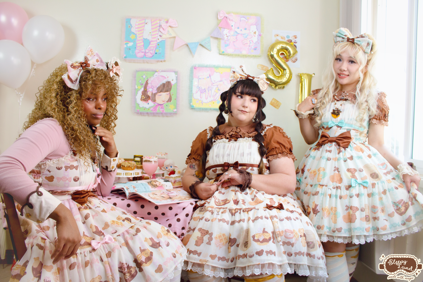 biscuit bear is a chocolatier jsk + kc set | ready to ship