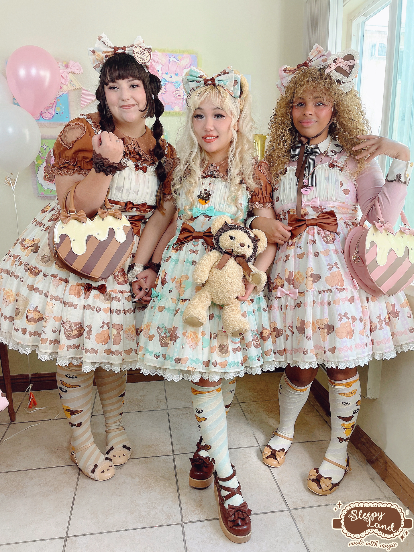 biscuit bear is a chocolatier jsk + kc set | ready to ship