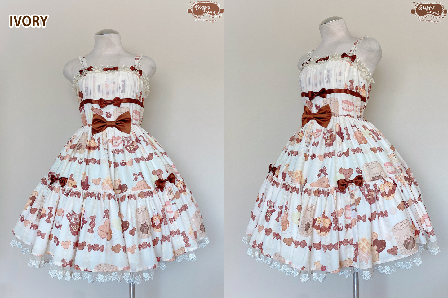 biscuit bear is a chocolatier jsk + kc set | ready to ship
