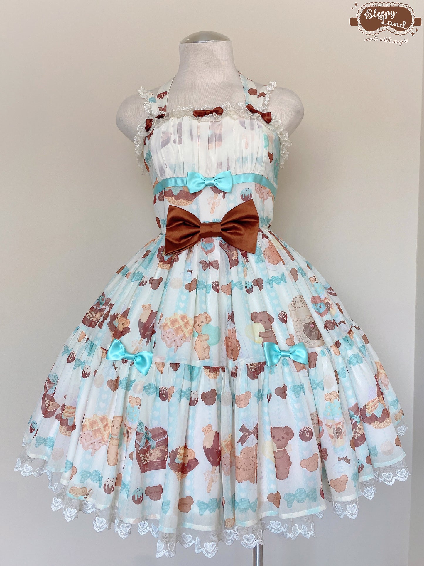 biscuit bear is a chocolatier jsk + kc set | ready to ship