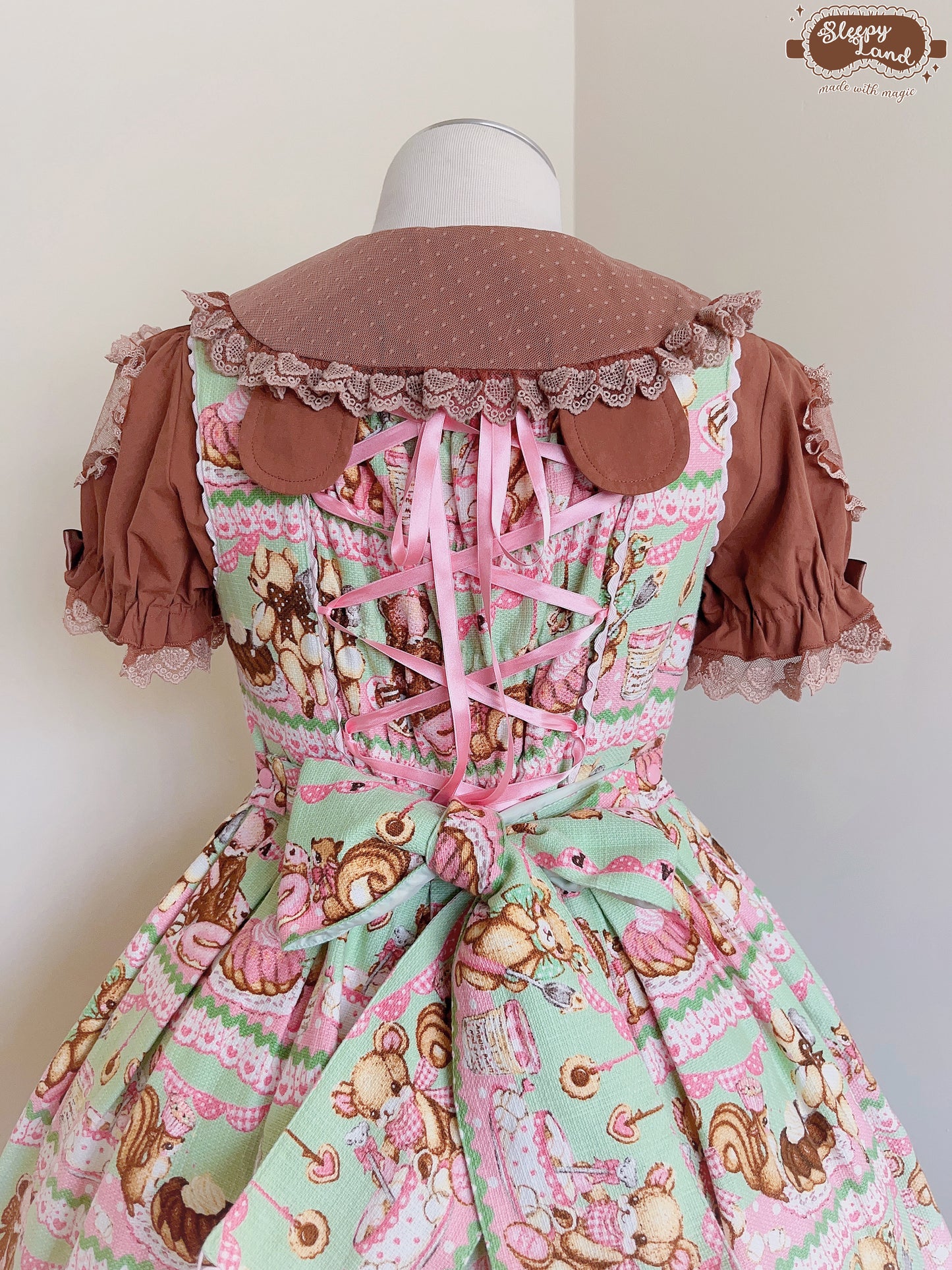 biscuit bear is a chocolatier cocoa heart blouse | ready to ship