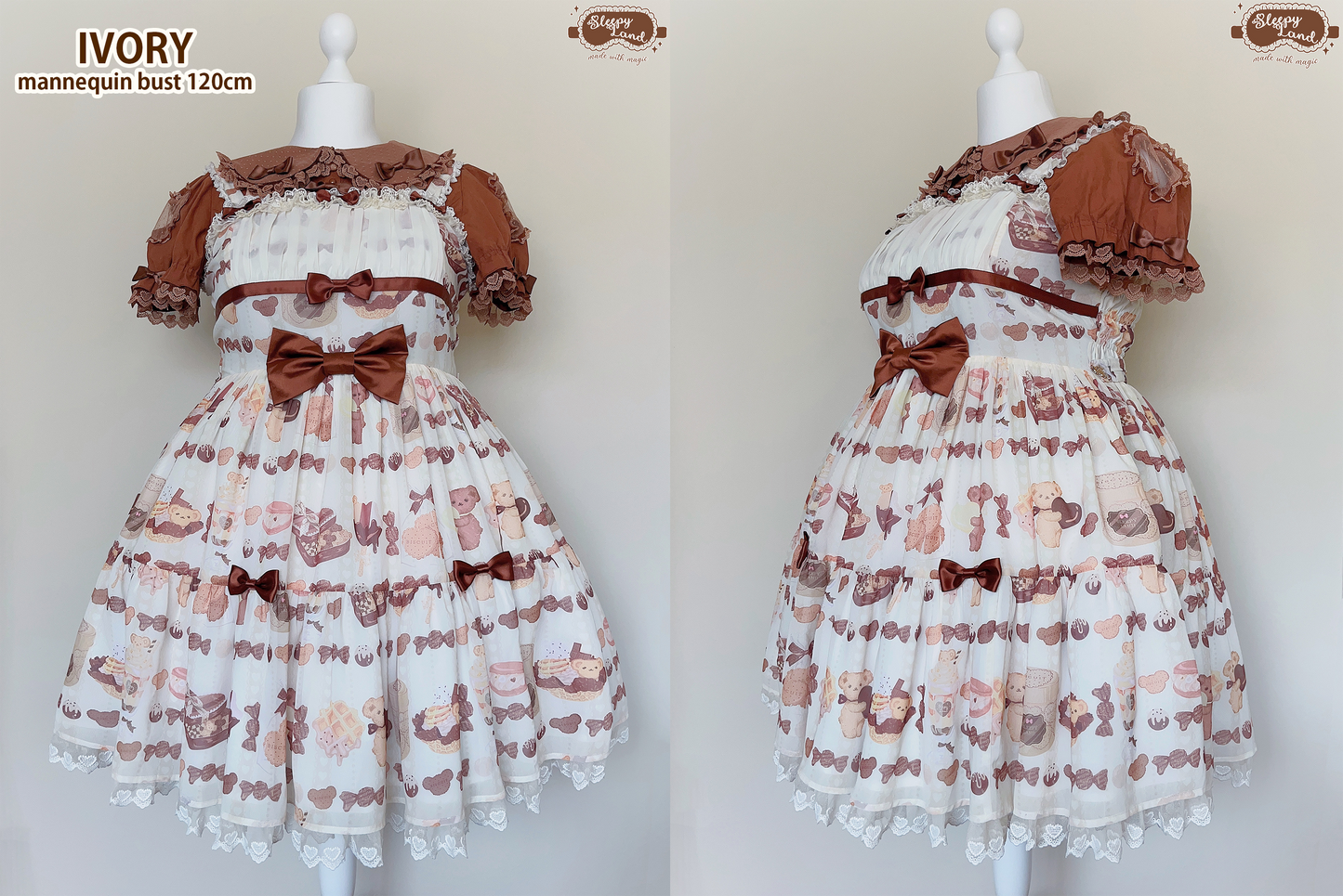 biscuit bear is a chocolatier jsk + kc set | ready to ship