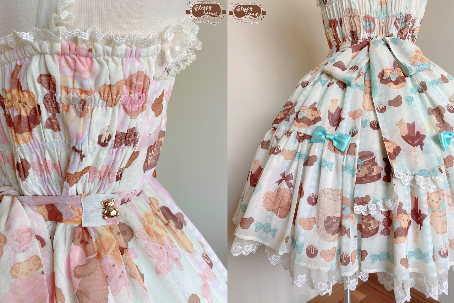 biscuit bear is a chocolatier jsk + kc set | ready to ship