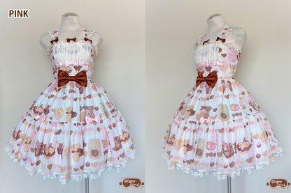biscuit bear is a chocolatier jsk + kc set | ready to ship