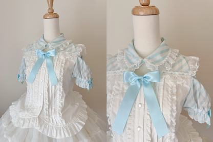 deposit preorder | cafe whip off shoulder blouse | ship in June