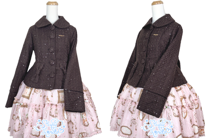 full price preorder | glittery girl fawnette short coat | delivery early January 2027