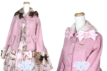 full price preorder | glittery girl fawnette short coat | delivery early January 2027