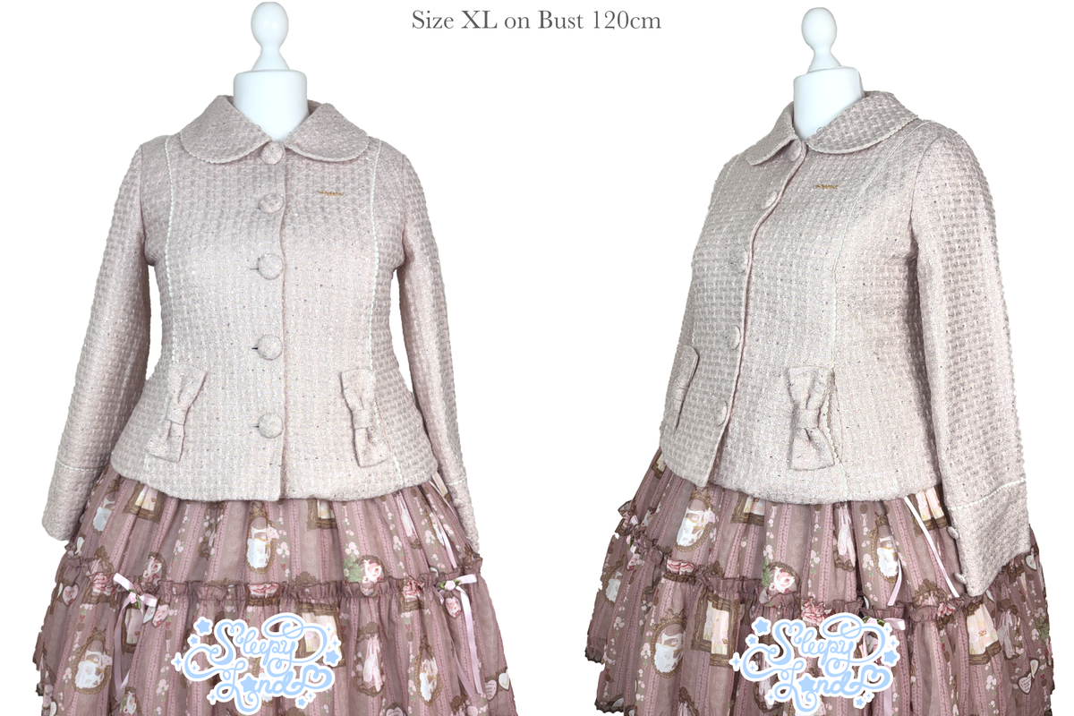 full price preorder | glittery girl fawnette short coat | delivery early January 2027