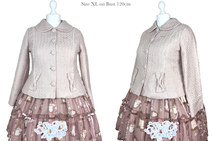 full price preorder | glittery girl fawnette short coat | delivery early January 2027