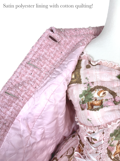 full price preorder | glittery girl fawnette short coat | delivery early January 2027