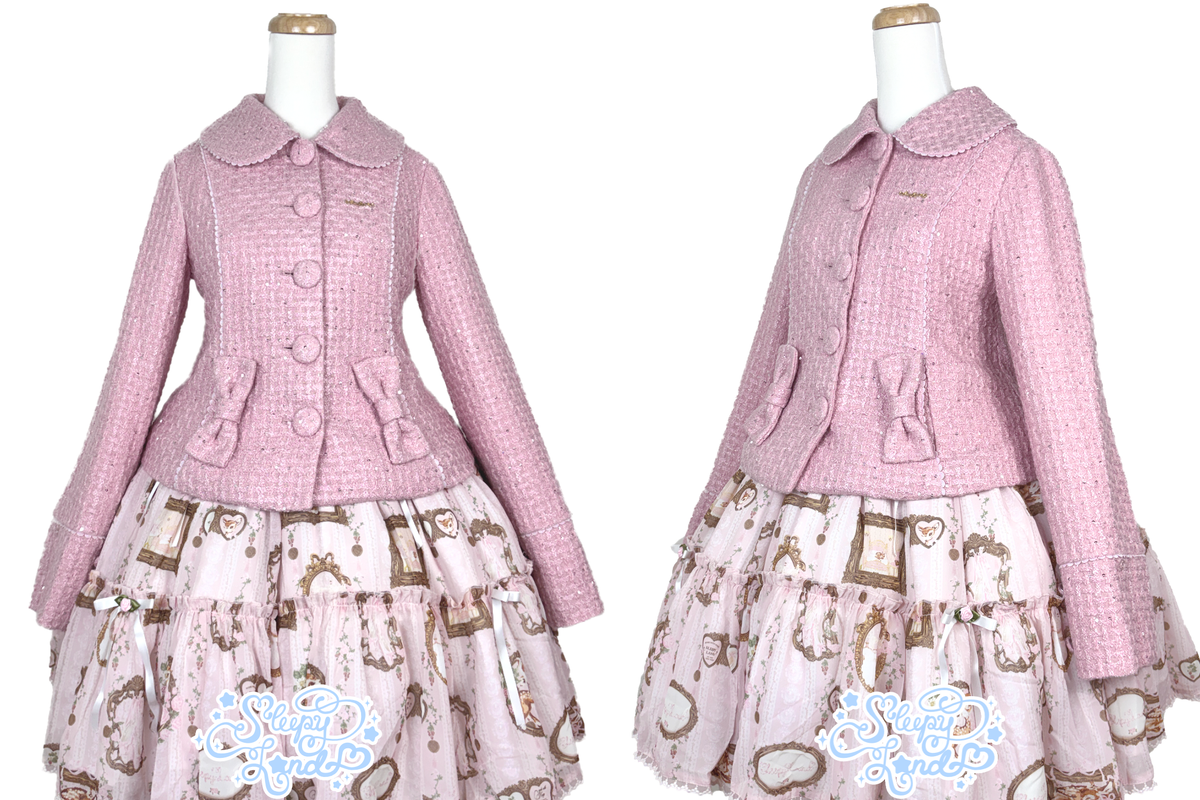 full price preorder | glittery girl fawnette short coat | delivery early January 2027