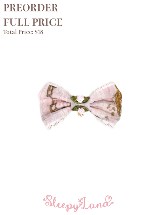 full price preorder | ballerina fauna's vintage romantic frame barrette | ship in early April