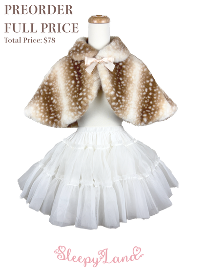 full price preorder | fawnnette capelet | ship in early April