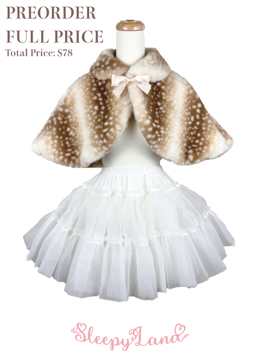 full price preorder | fawnnette capelet | ship in early April