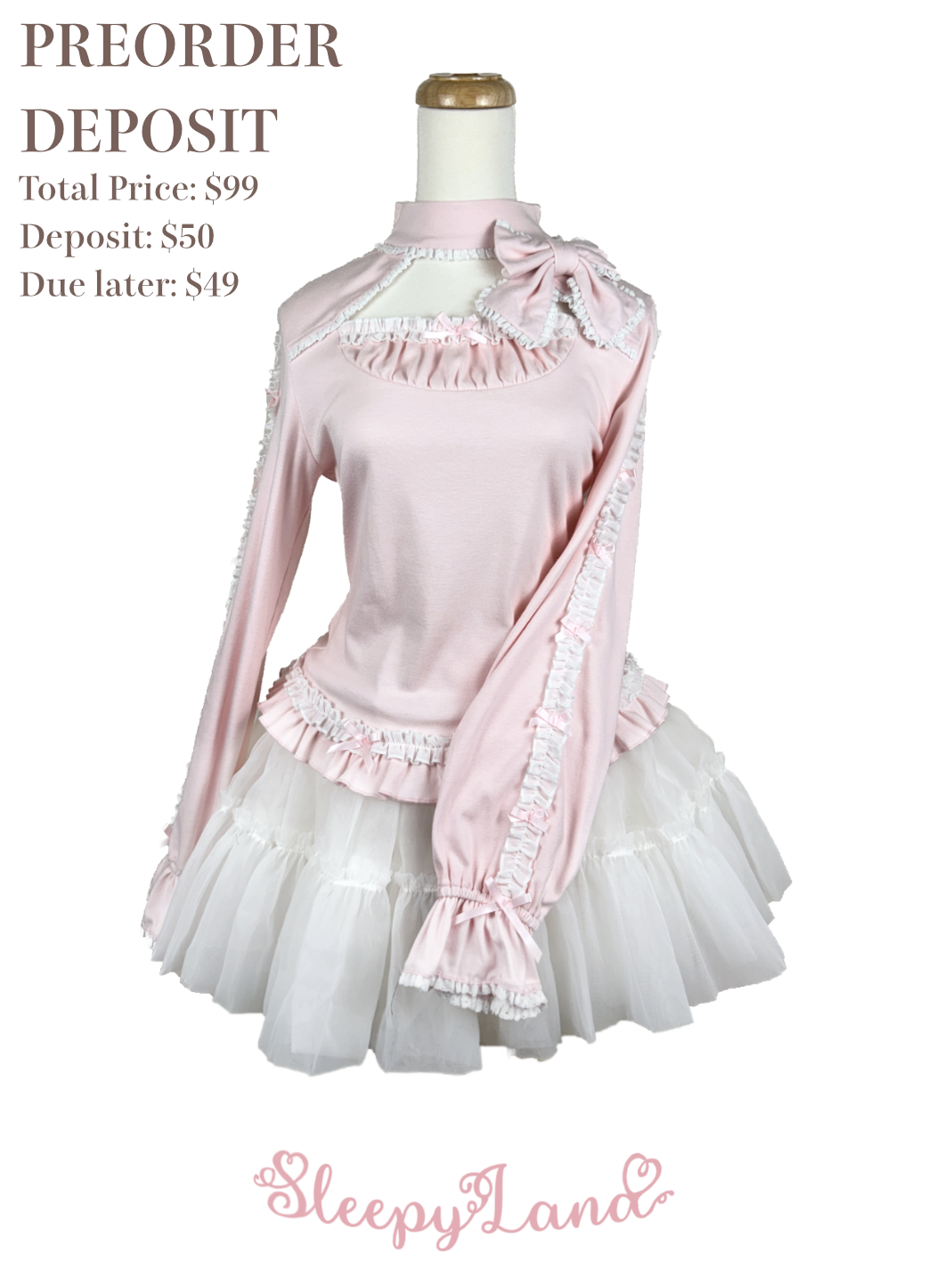 deposit preorder | coquette doll cutsew | ship in early April