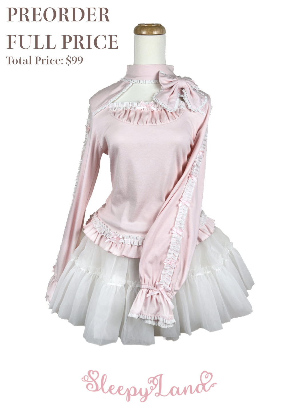 full price preorder | coquette doll cutsew | ship in early April