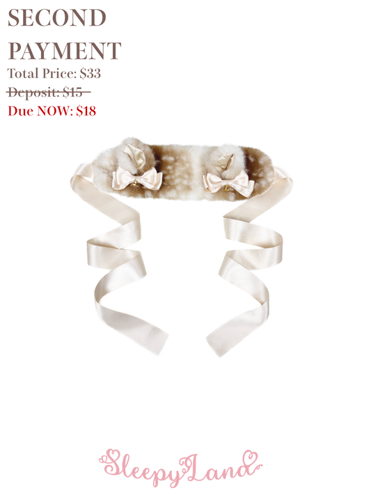 second payment | fawnnette headdress | ship in early April