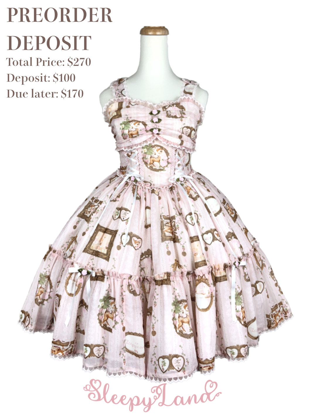 deposit preorder | ballerina fauna's vintage romantic frame JSK | ship in early April