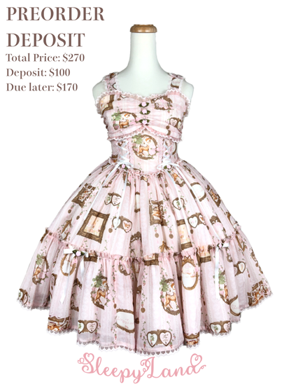 deposit preorder | ballerina fauna's vintage romantic frame JSK | ship in early April