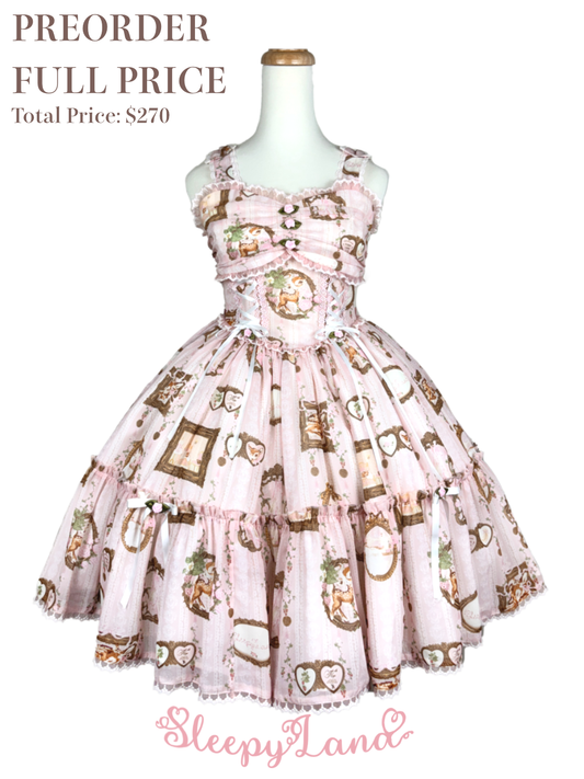 full price preorder | ballerina fauna's vintage romantic frame JSK | ship in early April
