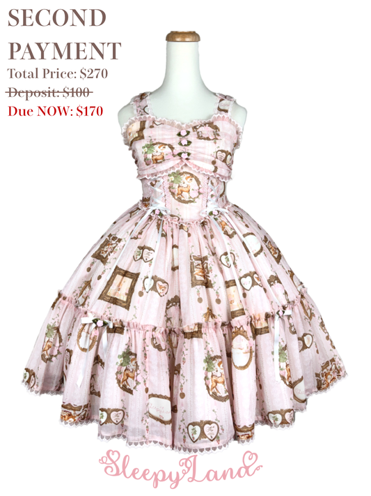 second payment | ballerina fauna's vintage romantic frame JSK | ship in early April