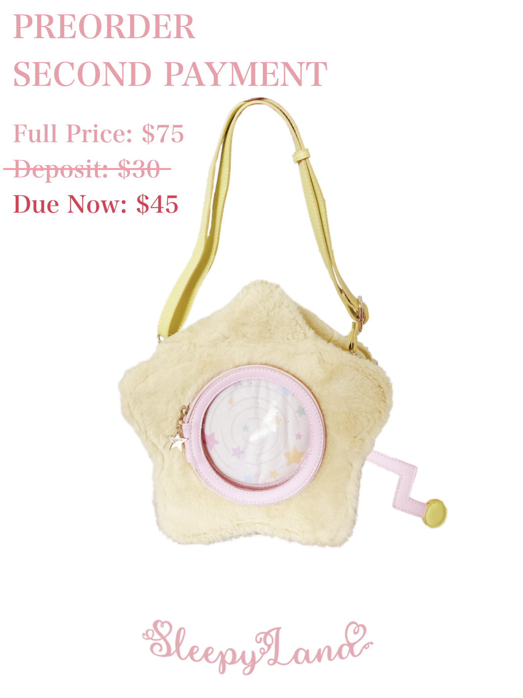 second payment | fuwafuwa etoile ita bag | ship in April