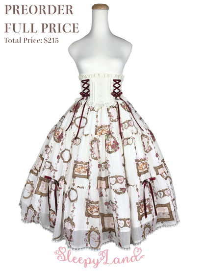 full price preorder | ballerina fauna's vintage romantic frame skirt set | ship in early April