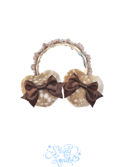 full price preorder | glittery girl fawnnette ear muffs | delivery early January 2027