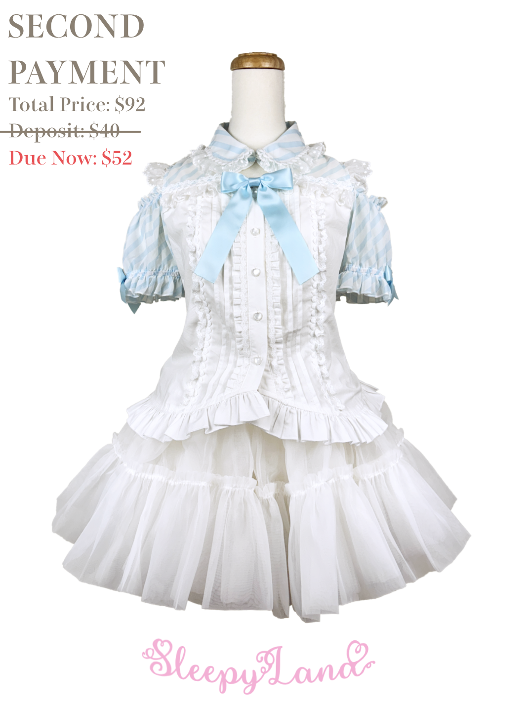 second payment | cafe whip off shoulder blouse | ship in June