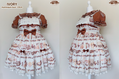 biscuit bear is a chocolatier jsk + kc set | ready to ship