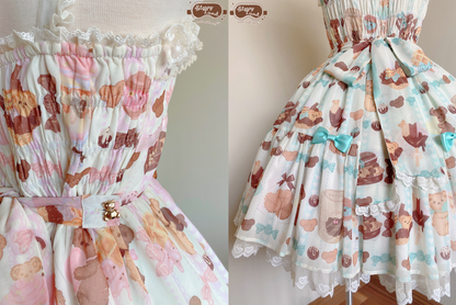 biscuit bear is a chocolatier jsk + kc set | ready to ship