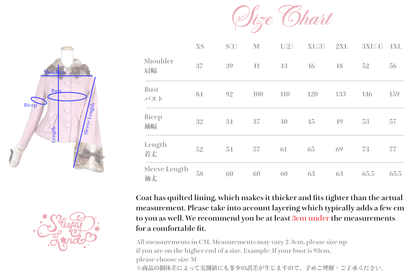 full price preorder | glittery girl fawnette short coat | delivery early January 2027